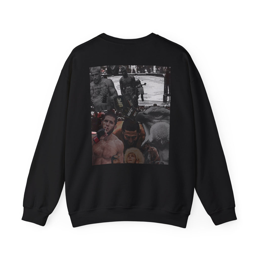 Crewneck Sweatshirt — 'No Risk No Story' MMA Fight Collage