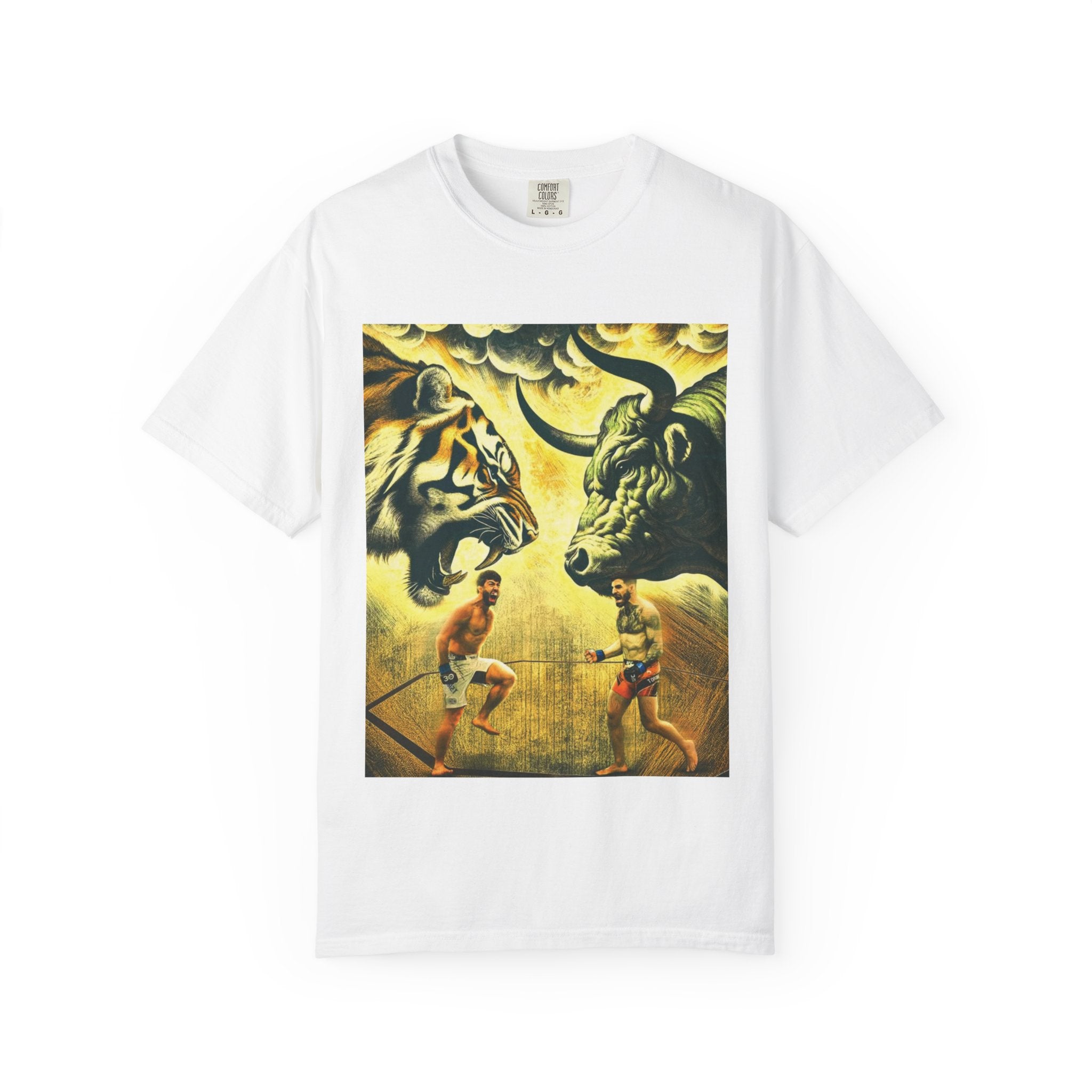 Fight Night T‑Shirt - Tiger vs Bull – Power & Precision Edition