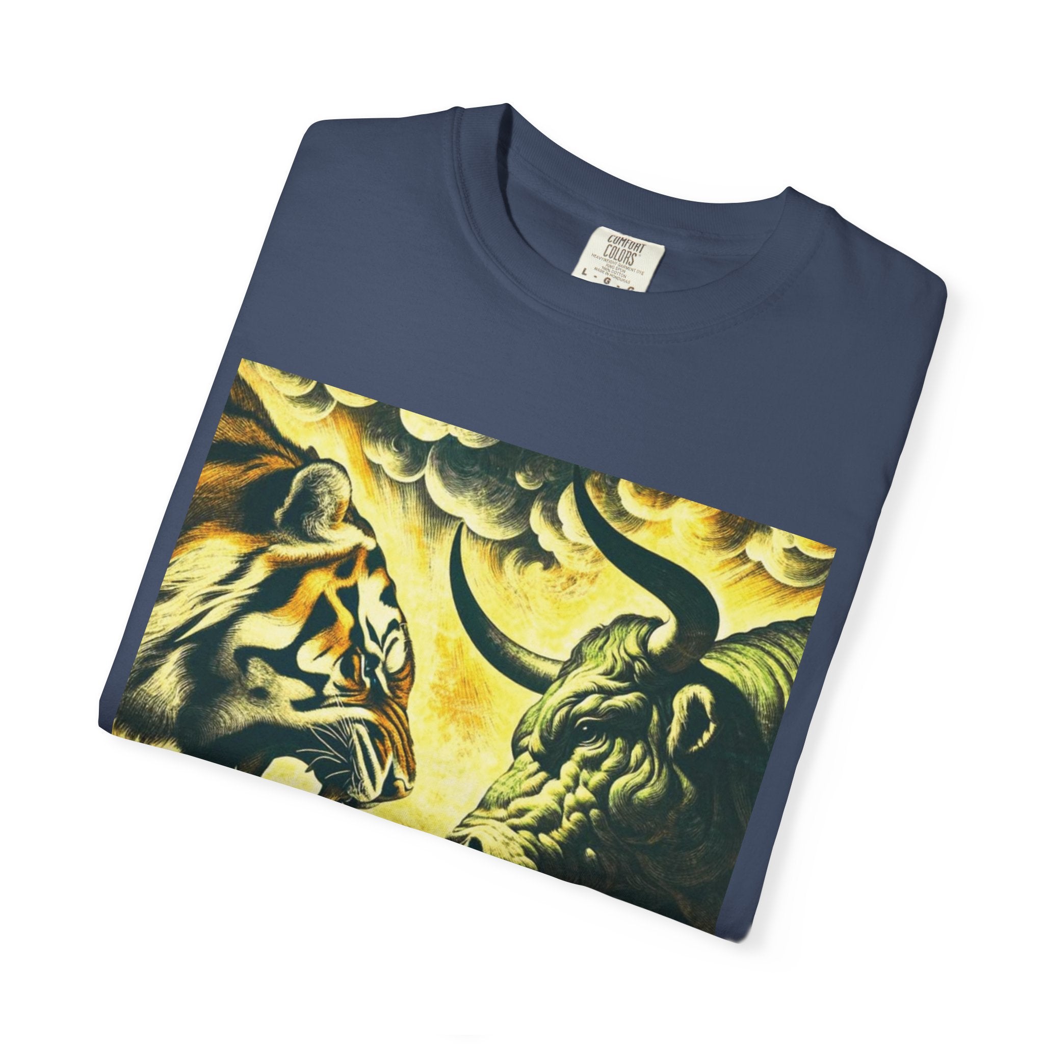 Fight Night T‑Shirt - Tiger vs Bull – Power & Precision Edition