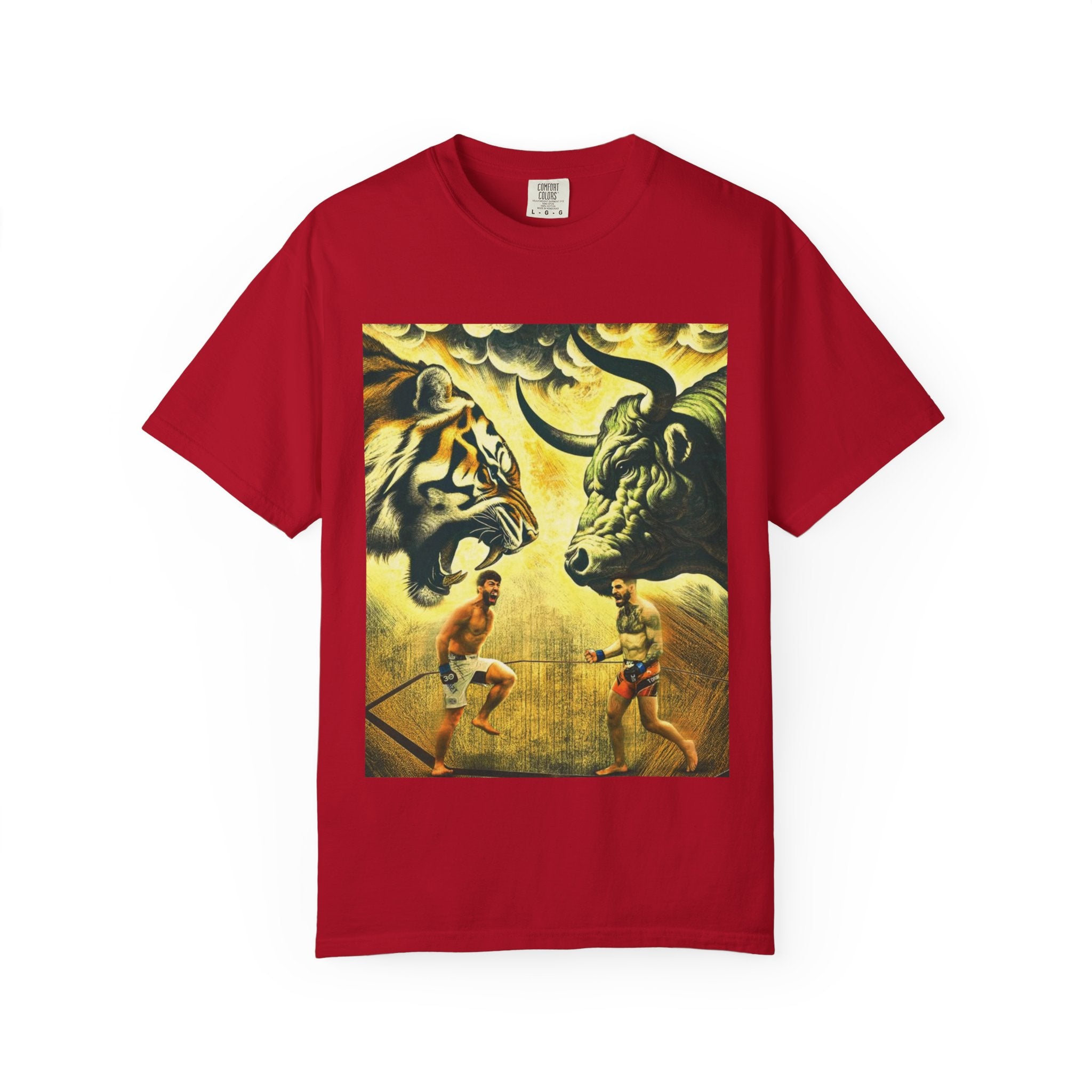 Fight Night T‑Shirt - Tiger vs Bull – Power & Precision Edition