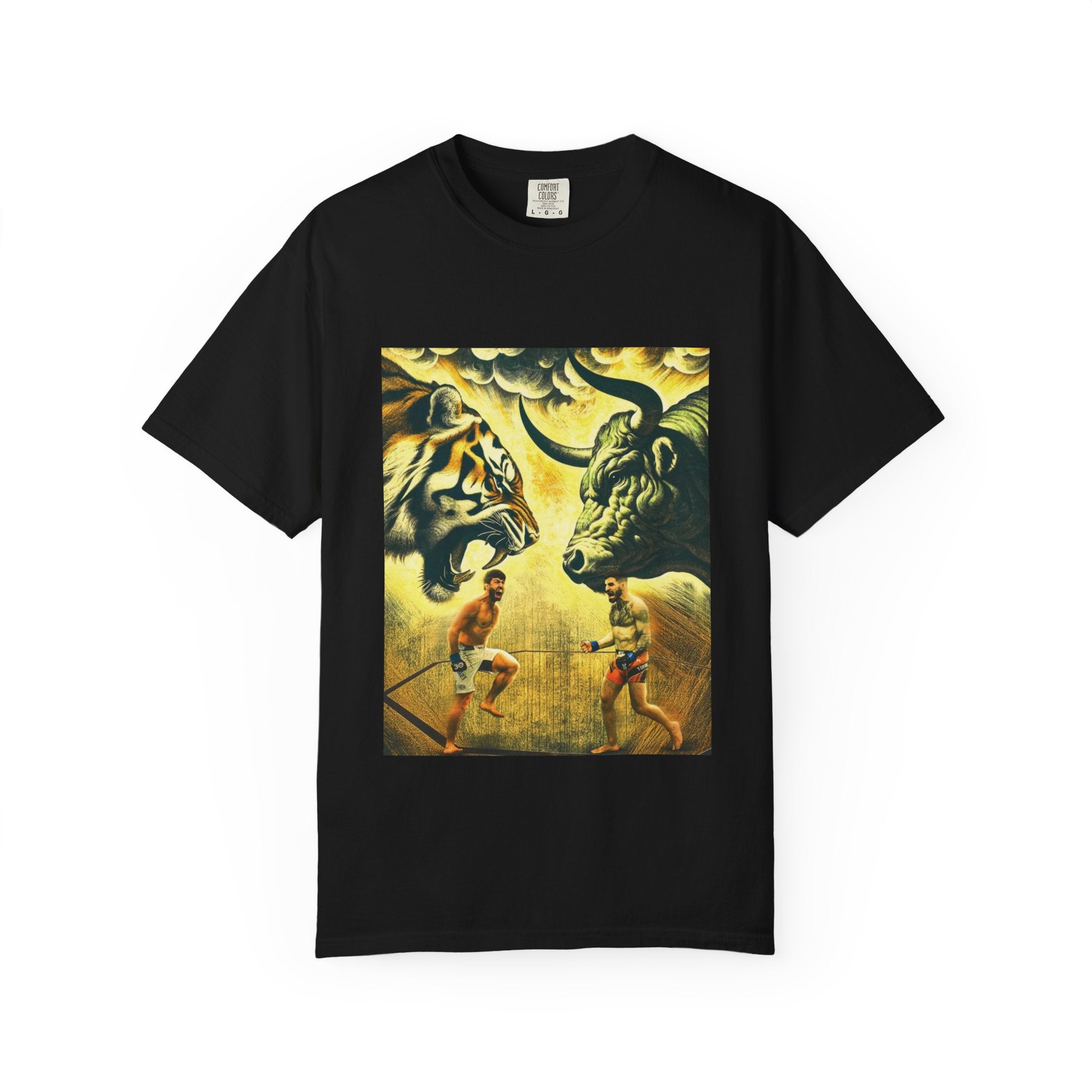 Fight Night T‑Shirt - Tiger vs Bull – Power & Precision Edition