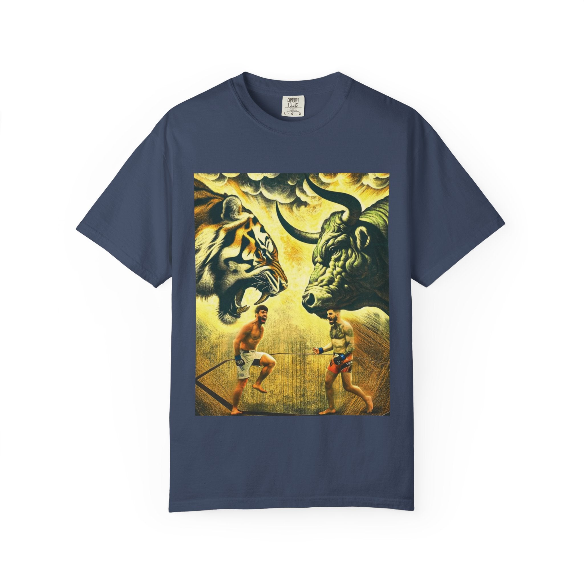Fight Night T‑Shirt - Tiger vs Bull – Power & Precision Edition