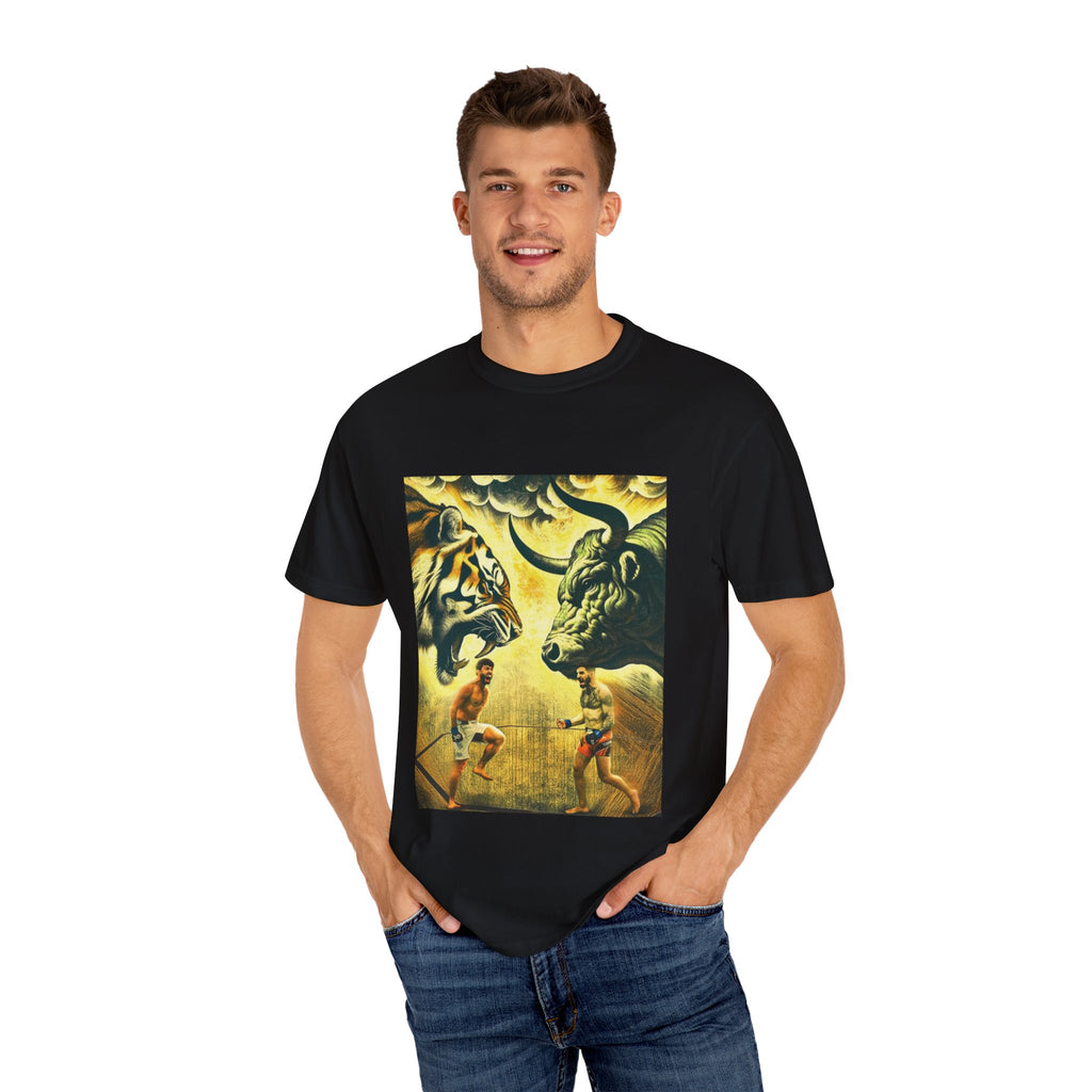 Fight Night T‑Shirt - Tiger vs Bull – Power & Precision Edition