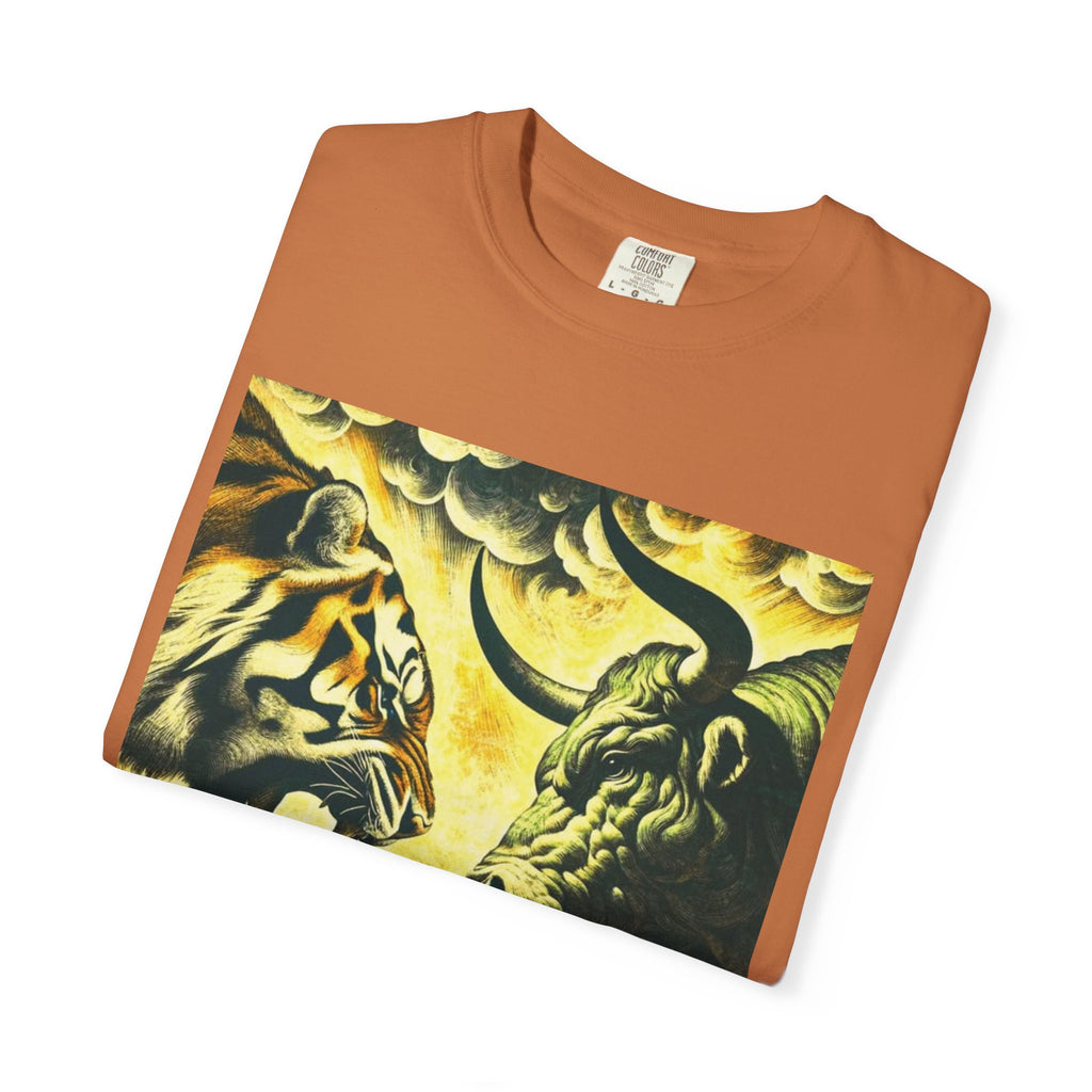Fight Night T‑Shirt - Tiger vs Bull – Power & Precision Edition