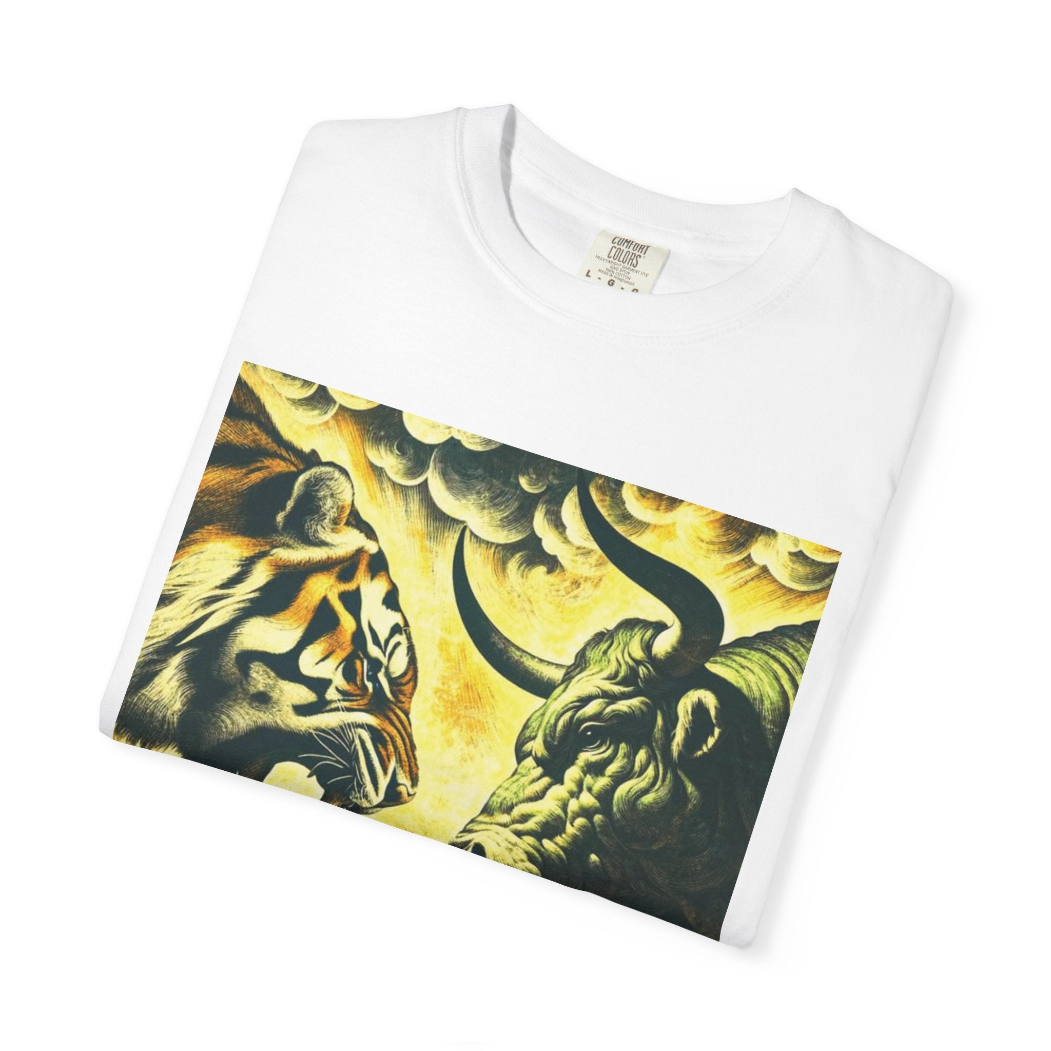 Fight Night T‑Shirt - Tiger vs Bull – Power & Precision Edition