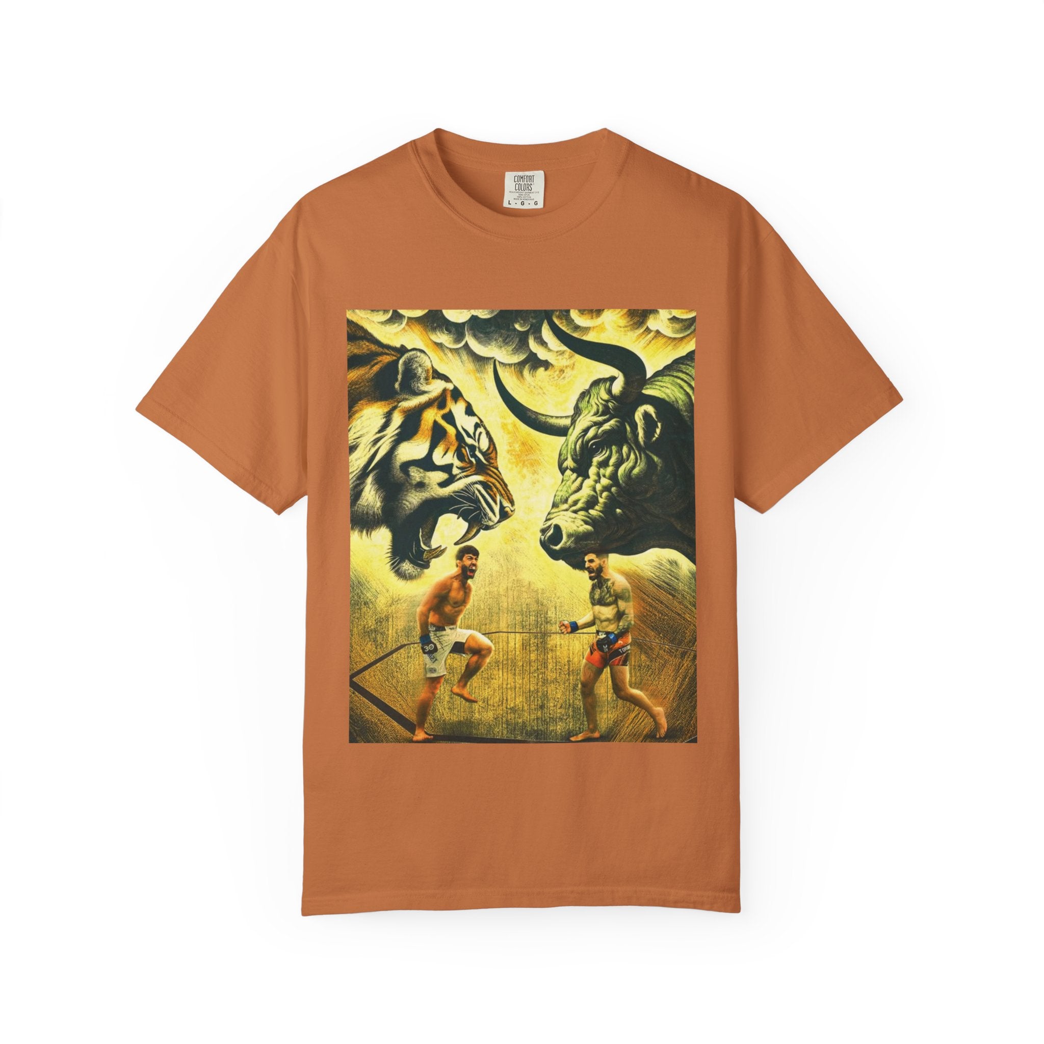 Fight Night T‑Shirt - Tiger vs Bull – Power & Precision Edition