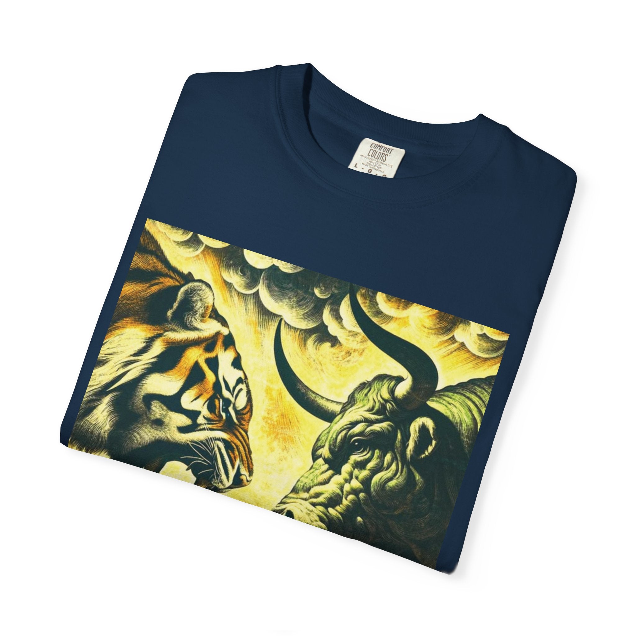Fight Night T‑Shirt - Tiger vs Bull – Power & Precision Edition