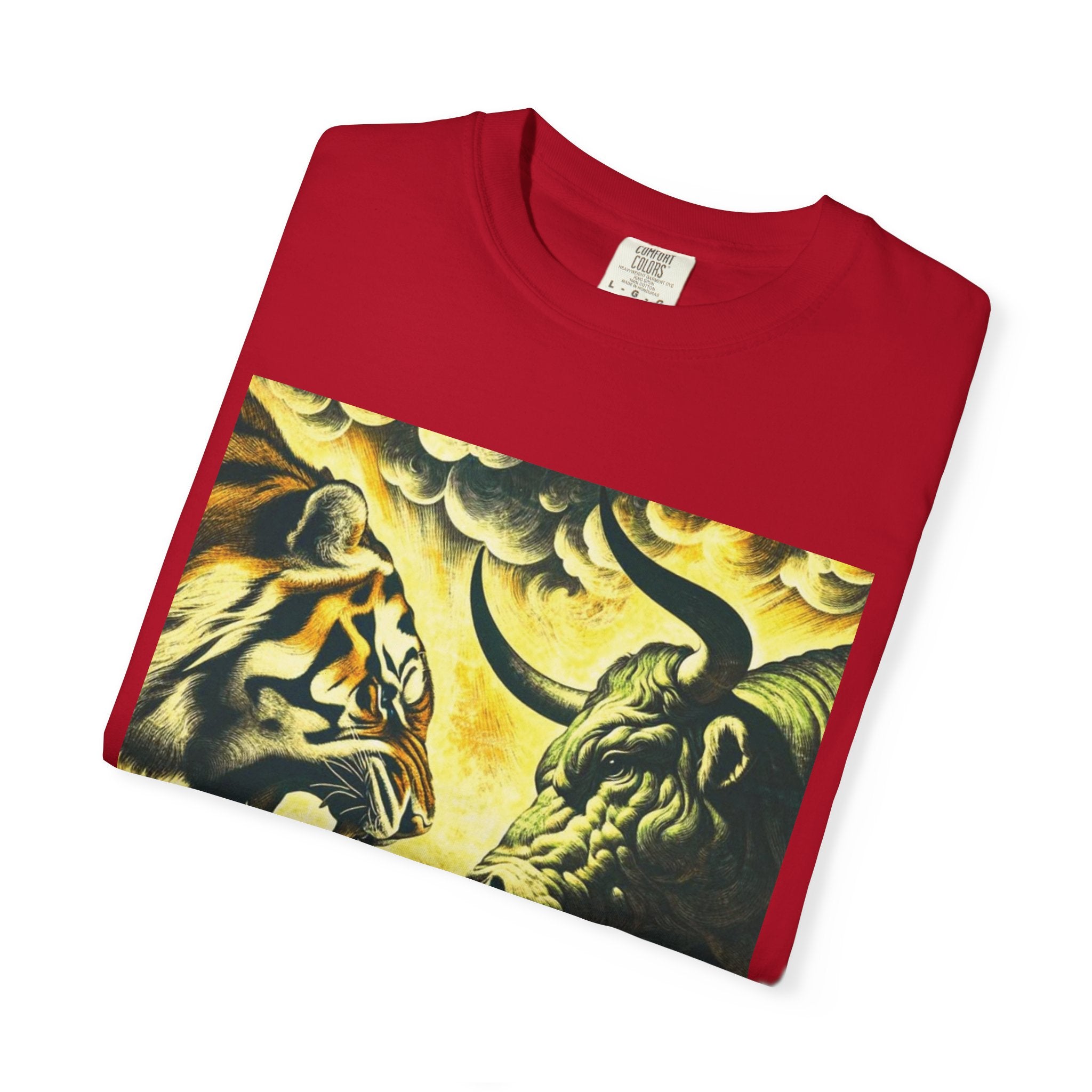 Fight Night T‑Shirt - Tiger vs Bull – Power & Precision Edition