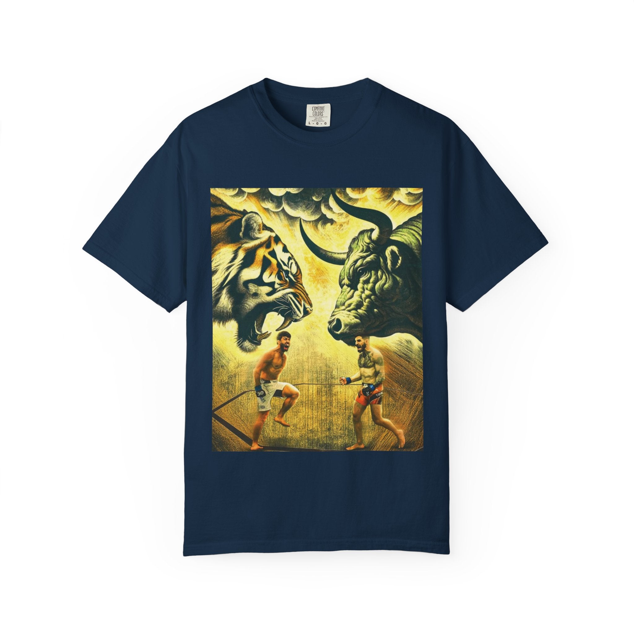 Fight Night T‑Shirt - Tiger vs Bull – Power & Precision Edition