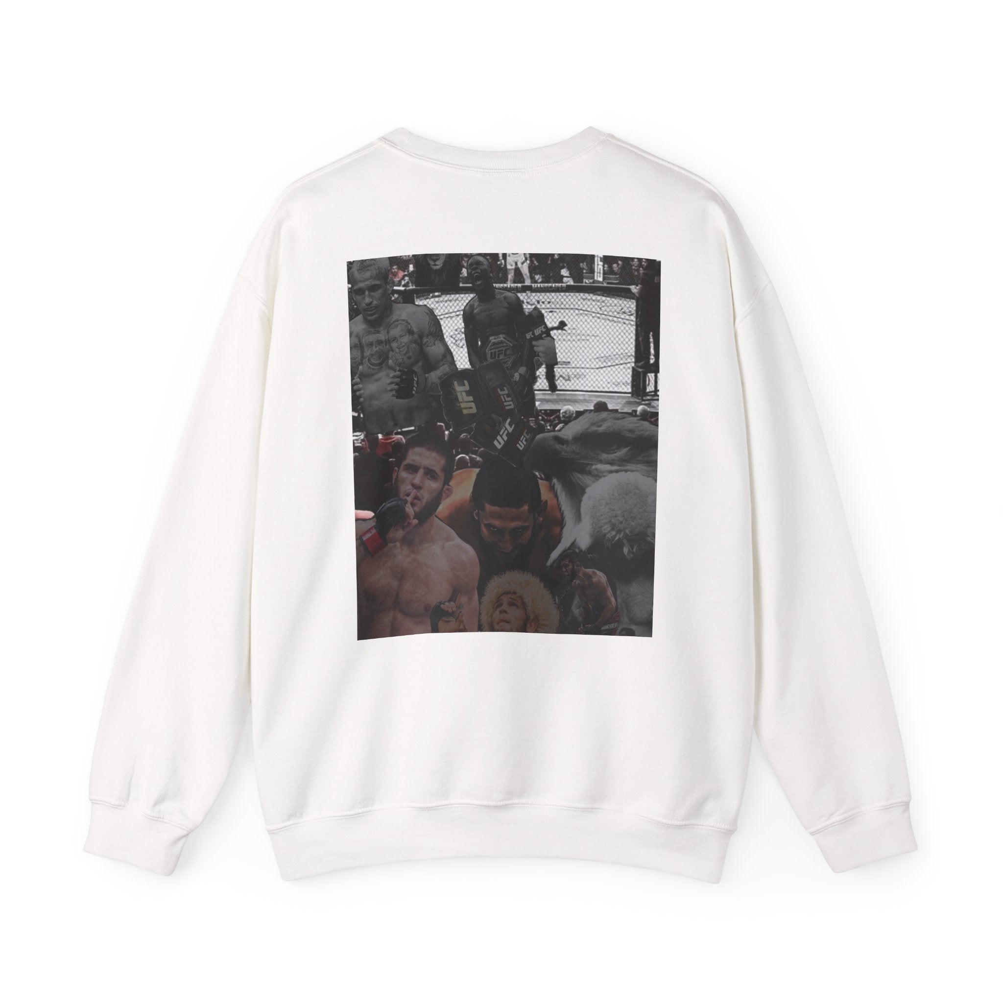 Crewneck Sweatshirt — 'No Risk No Story' MMA Fight Collage
